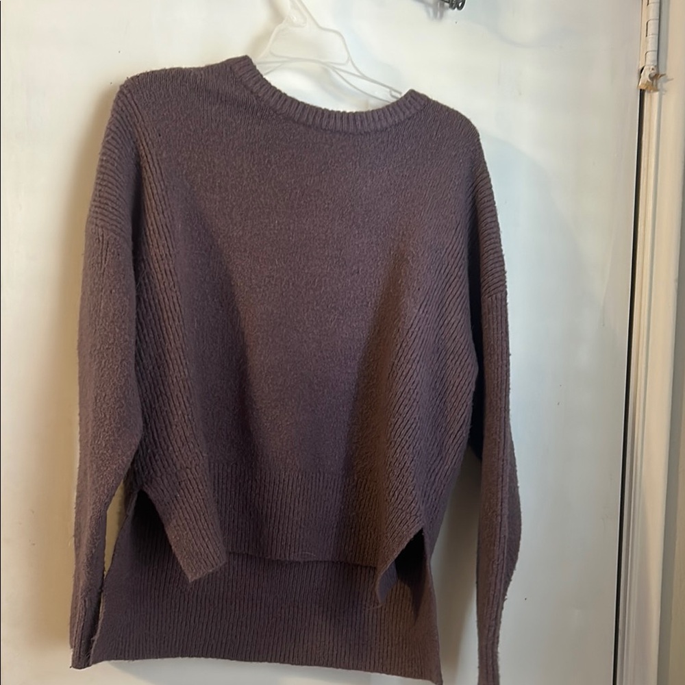 Cozy Purple Knit Sweater